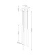 Pastelo Modern Cluster Drop Pendant Lamp 5 Light Beige-5