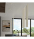 Pastelo Modern Cluster Drop Pendant Lamp 5 Light Beige-9