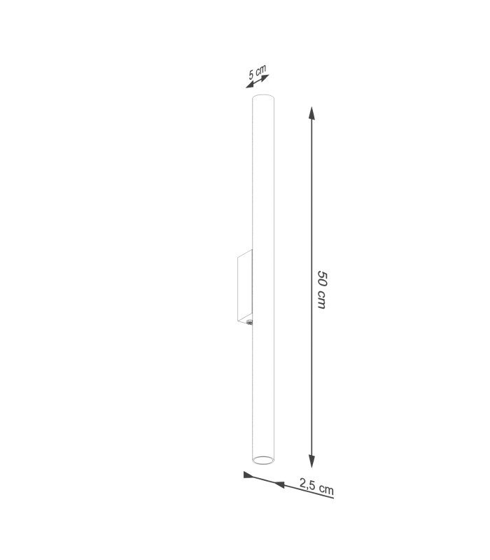 Pastelo Modern Up Down Wall Lamp Beige-4