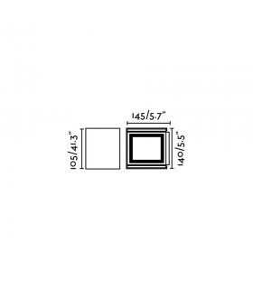 Outdoor LED Up Down Wall Lamp Rust Brown 6W 3000K IP54 - 2
