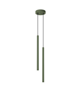 Pastelo Modern Cluster Drop Pendant Lamp 2 Olive Green-1