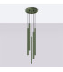 Pastelo Modern Cluster Drop Pendant Lamp 5 Light Olive Green-2