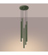 Pastelo Modern Cluster Drop Pendant Lamp 5 Light Olive Green-3
