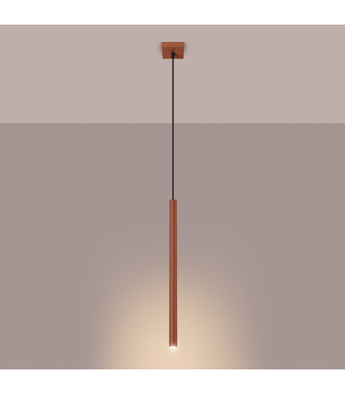 Pastelo Modern Pendant Lamp Red Ochre-3