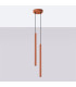 Pastelo Modern Cluster Drop Pendant Lamp 2 Red Ochre-2