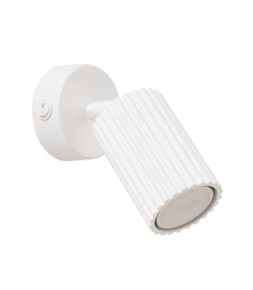 Karbon Minimalist Single Wall Spotlight White with Switch-1