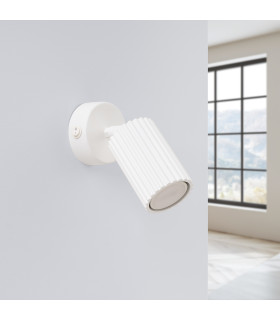 Karbon Minimalist Single Wall Spotlight White with Switch-2