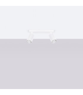 Karbon Minimalist Twin Ceiling Lamp 2 White-2