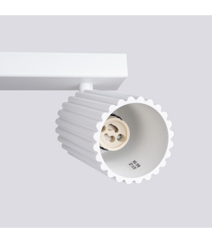 Karbon Minimalist Twin Ceiling Lamp 2 White-5