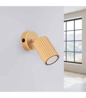 Karbon Minimalist Single Wall Spotlight Gold with Switch-2