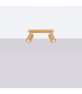 Karbon Minimalist Twin Ceiling Lamp 2 Gold-2
