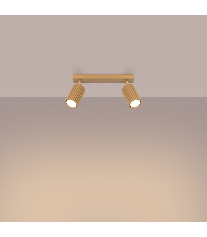 Karbon Minimalist Twin Ceiling Lamp 2 Gold-3