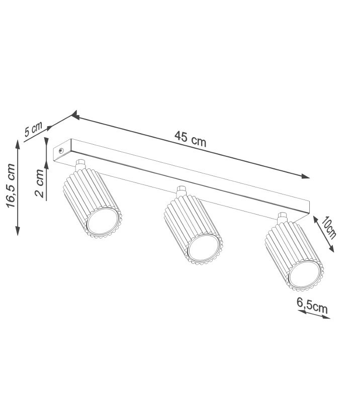 Karbon Minimalist Spotlight Bar 3 Light Gold-9