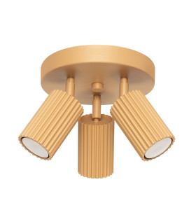 Karbon Minimalist Ceiling Spotlight Cluster 3 Light Gold-1
