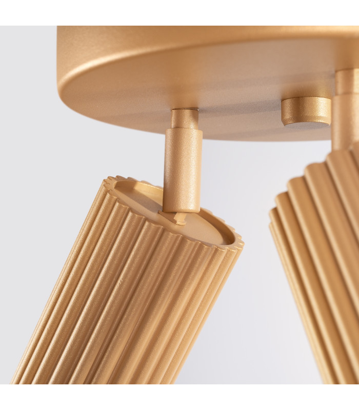 Karbon Minimalist Ceiling Spotlight Cluster 3 Light Gold-7