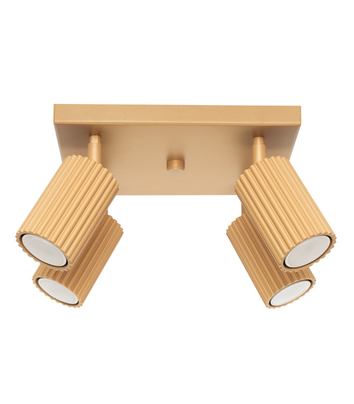 Karbon Minimalist Ceiling Spotlight Cluster 4 Light Gold-1