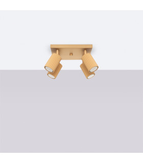 Karbon Minimalist Ceiling Spotlight Cluster 4 Light Gold-2