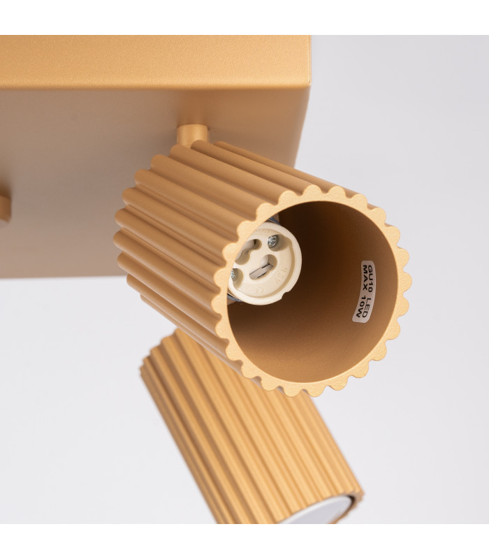 Karbon Minimalist Ceiling Spotlight Cluster 4 Light Gold-7