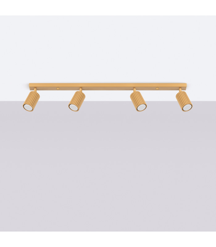 Karbon Minimalist Spotlight Bar 4 Light Gold-2