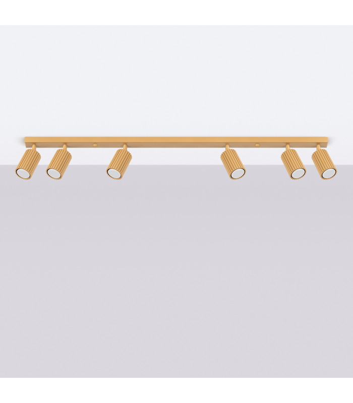 Karbon Minimalist Spotlight Bar 6 Light Gold-2