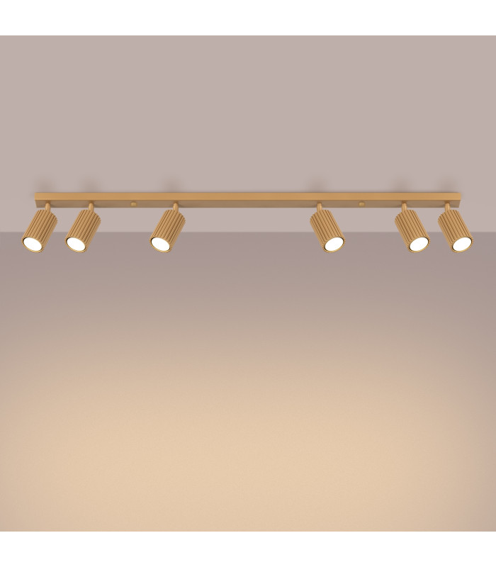 Karbon Minimalist Spotlight Bar 6 Light Gold-3