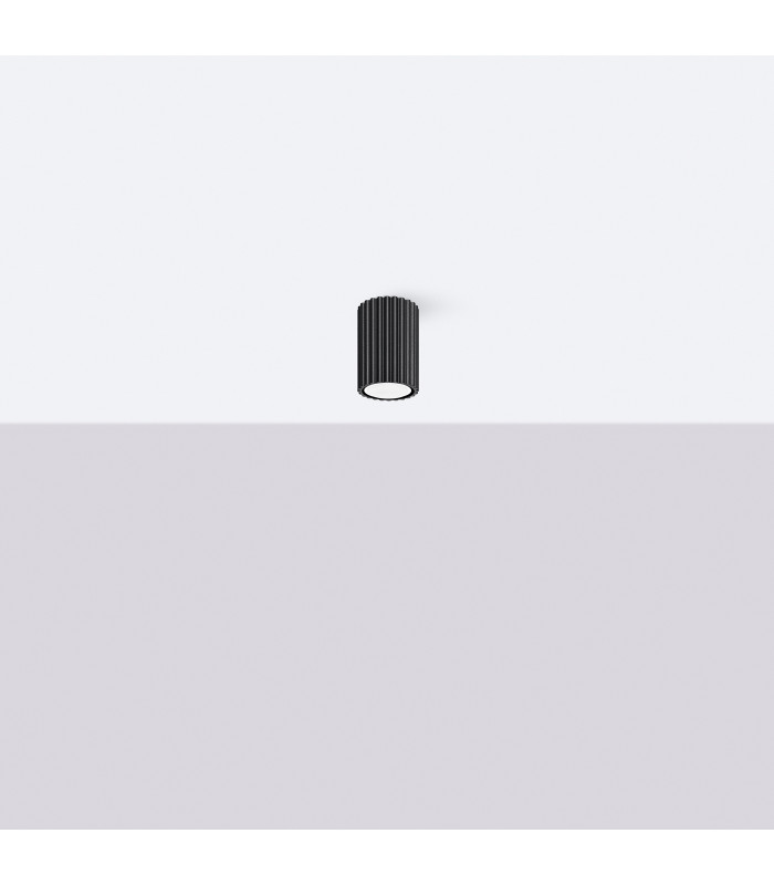 Karbon Minimalist Surface Mounted Ceiling Lamp 10 Black-2