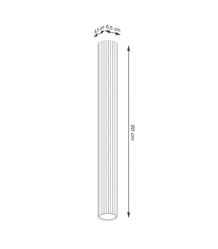 Karbon Minimalist Surface Mounted Ceiling Lamp 60 Black-8