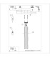 Karbon Minimalist Surface Mounted Ceiling Lamp 60 Black-9