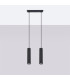 Karbon Minimalist Bar Pendant 2 Light Black-2