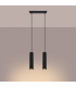 Karbon Minimalist Bar Pendant 2 Light Black-3