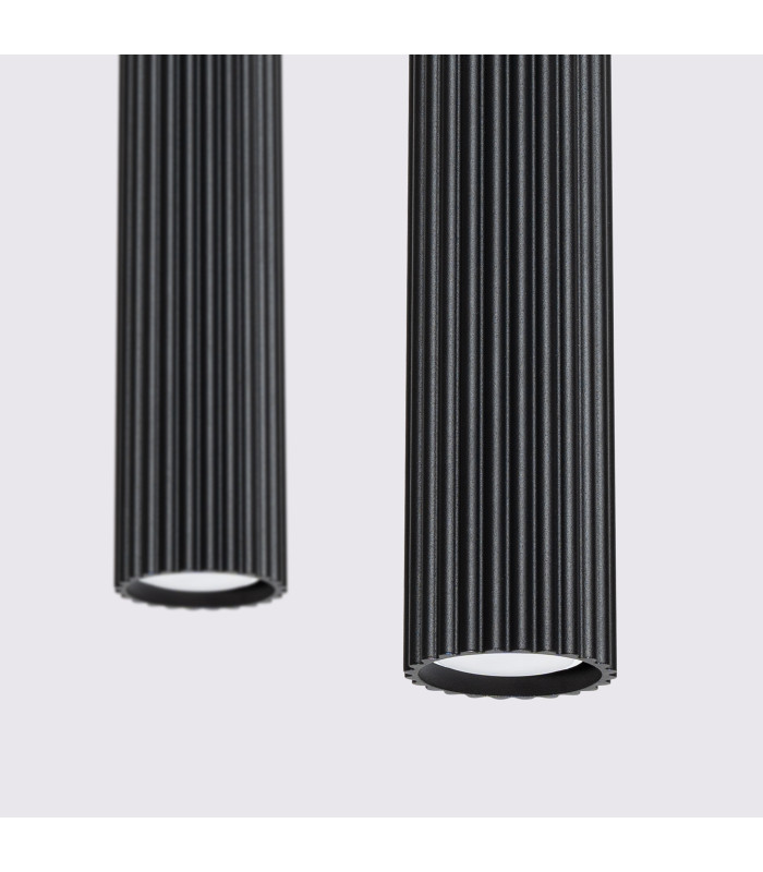 Karbon Minimalist Bar Pendant 2 Light Black-4
