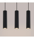 Karbon Minimalist Bar Pendant 3 Light Black-5