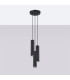 Karbon Minimalist Cluster Drop Pendant Lamp 3 Light Black-2