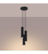 Karbon Minimalist Cluster Drop Pendant Lamp 3 Light Black-3