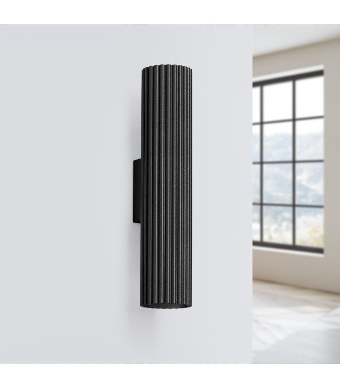 Karbon Minimalist Up Down Wall Lamp 30cm Black-2