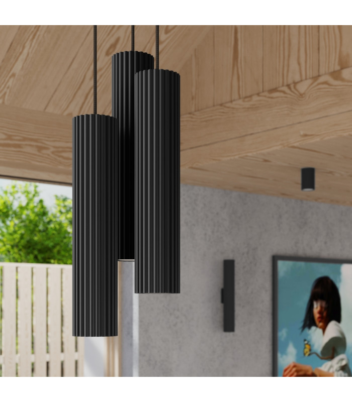 Karbon Minimalist Up Down Wall Lamp 30cm Black-11