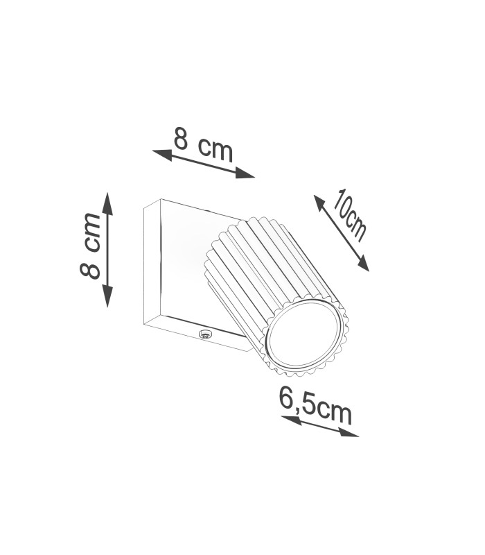 Karbon Minimalist Single Wall Spotlight Black-7