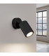 Karbon Minimalist Single Wall Spotlight Black with Switch-3
