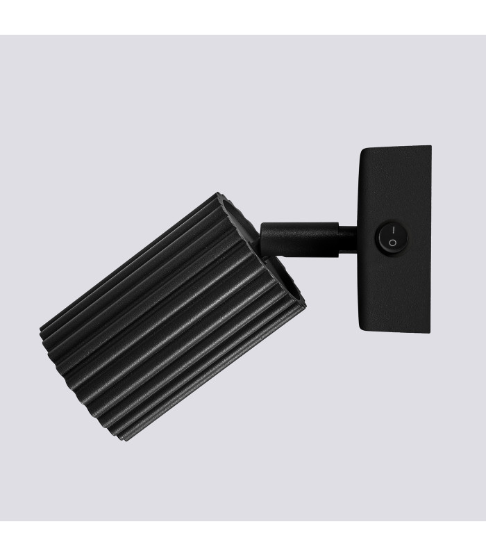 Karbon Minimalist Single Wall Spotlight Black with Switch-4