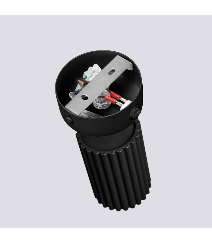 Karbon Minimalist Single Wall Spotlight Black with Switch-5