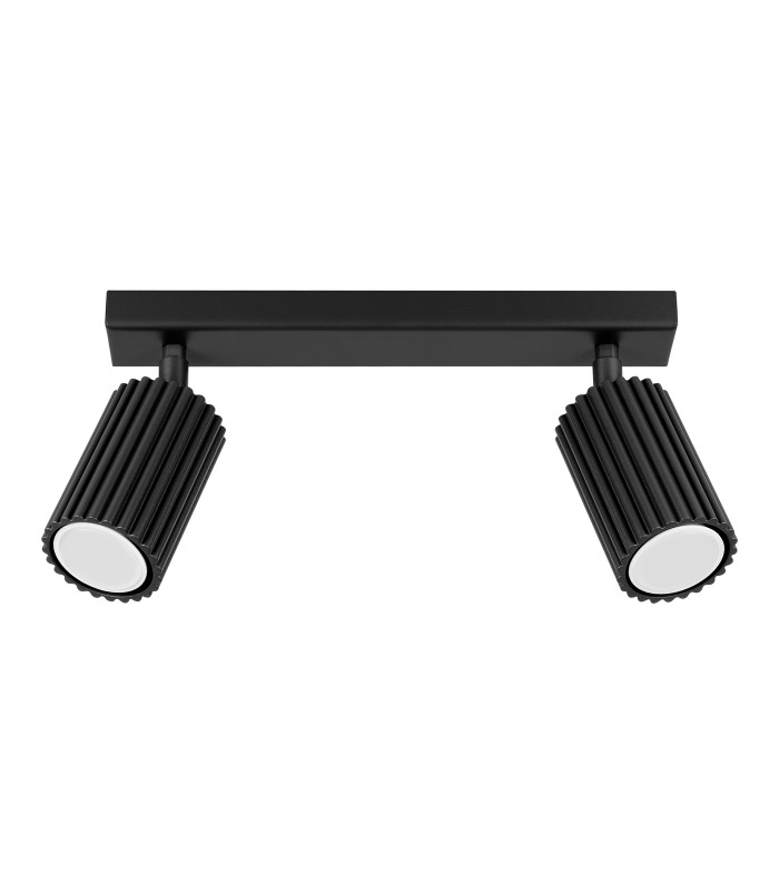 Karbon Minimalist Twin Ceiling Lamp 2 Black-1