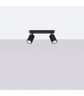 Karbon Minimalist Twin Ceiling Lamp 2 Black-2