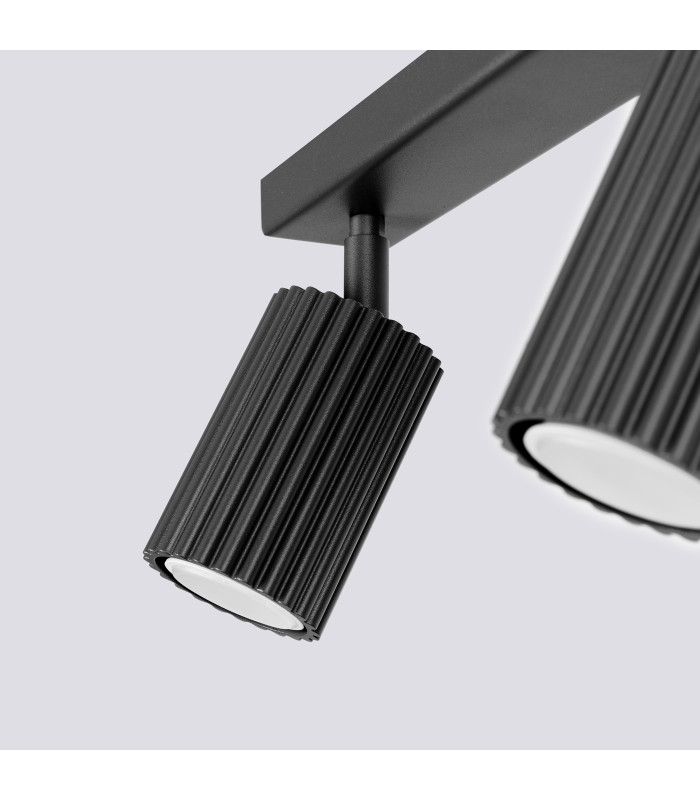 Karbon Minimalist Twin Ceiling Lamp 2 Black-7