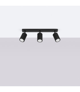 Karbon Minimalist Spotlight Bar 3 Light Black-2