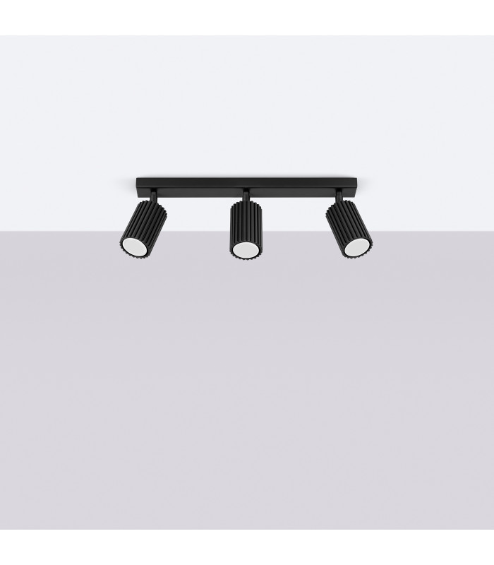 Karbon Minimalist Spotlight Bar 3 Light Black-2