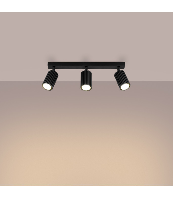 Karbon Minimalist Spotlight Bar 3 Light Black-3
