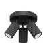Karbon Minimalist Ceiling Spotlight Cluster 3 Light Black-1