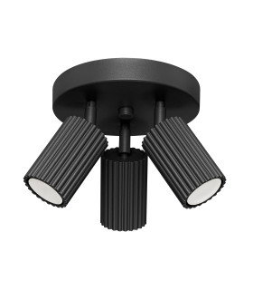 Karbon Minimalist Ceiling Spotlight Cluster 3 Light Black-1