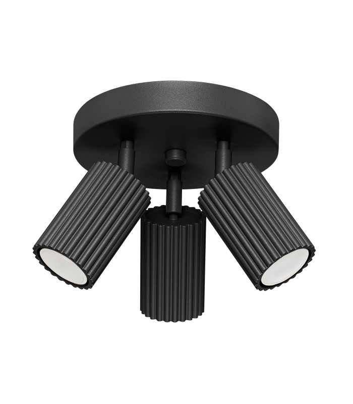 Karbon Minimalist Ceiling Spotlight Cluster 3 Light Black-1