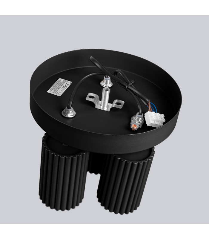 Karbon Minimalist Ceiling Spotlight Cluster 3 Light Black-4